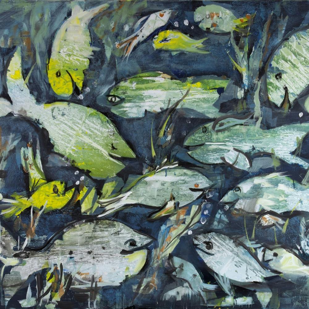 Green Fish 2 Square