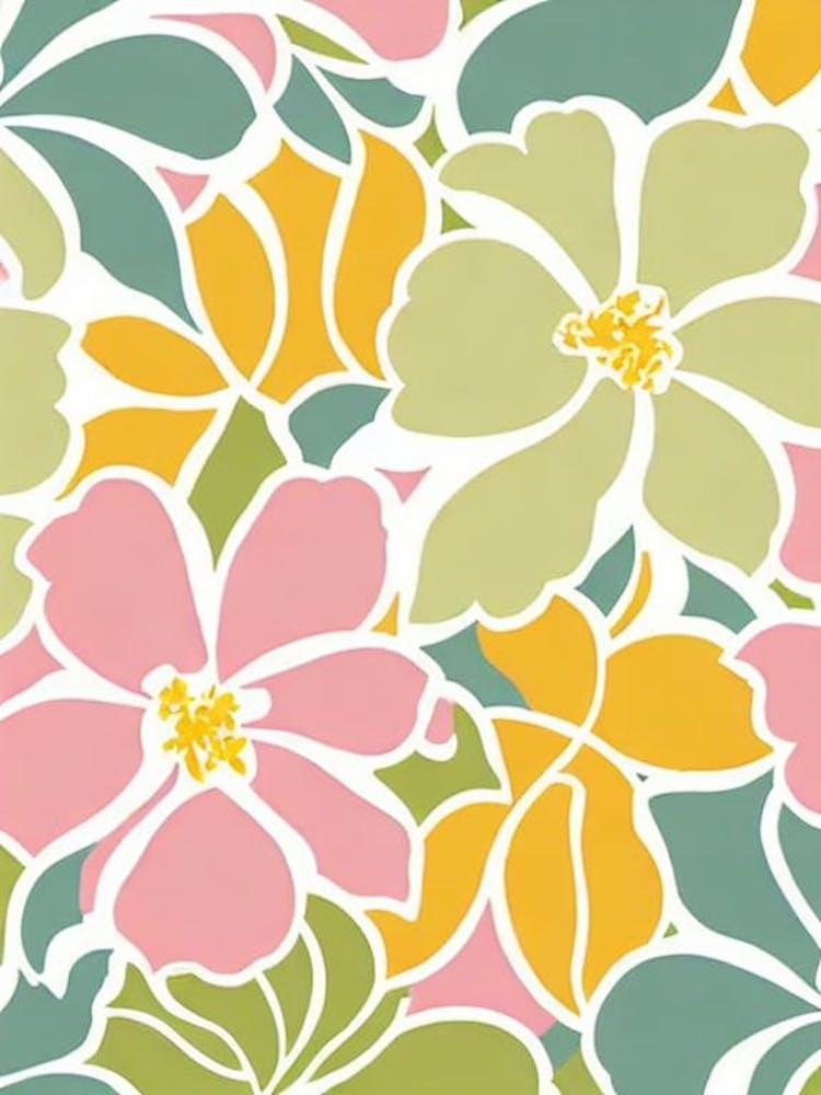 Gladioli Pastel Floral 1 Flower