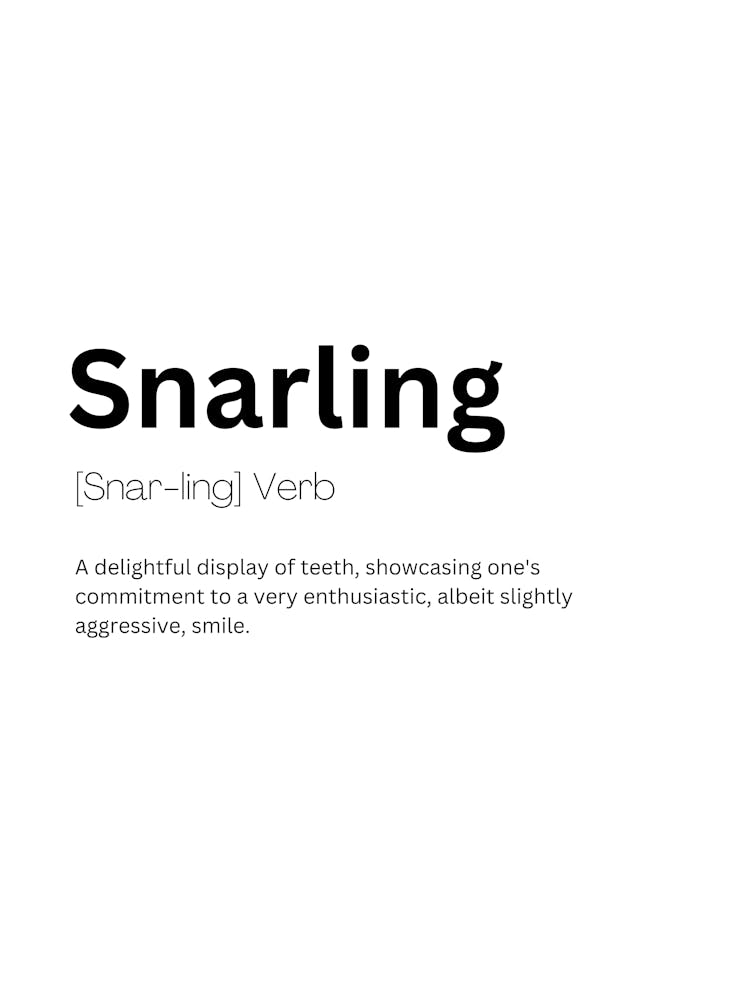Snarling Definition Meaning