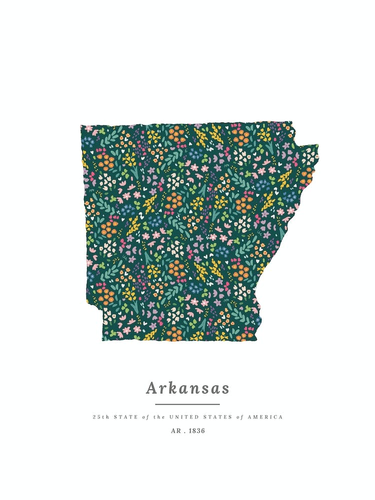 Arkansas State | Wildflowers on Juniper Green