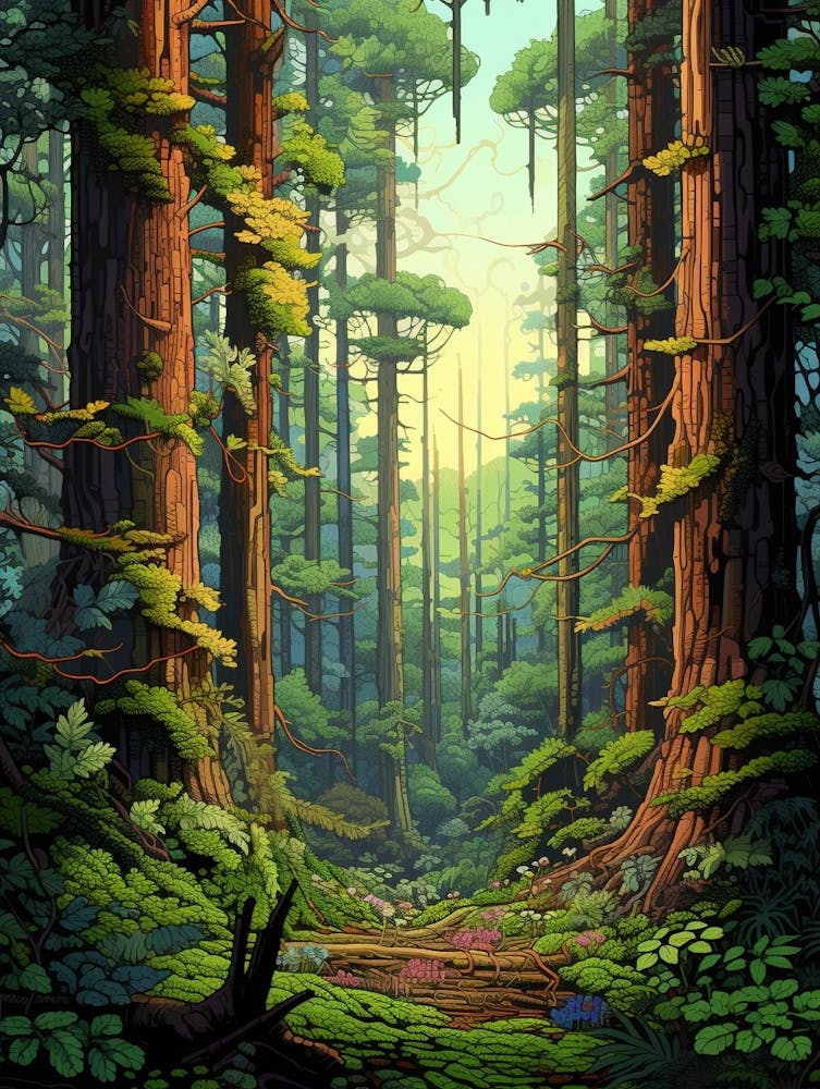 Knysna Forest Pixel Art 1