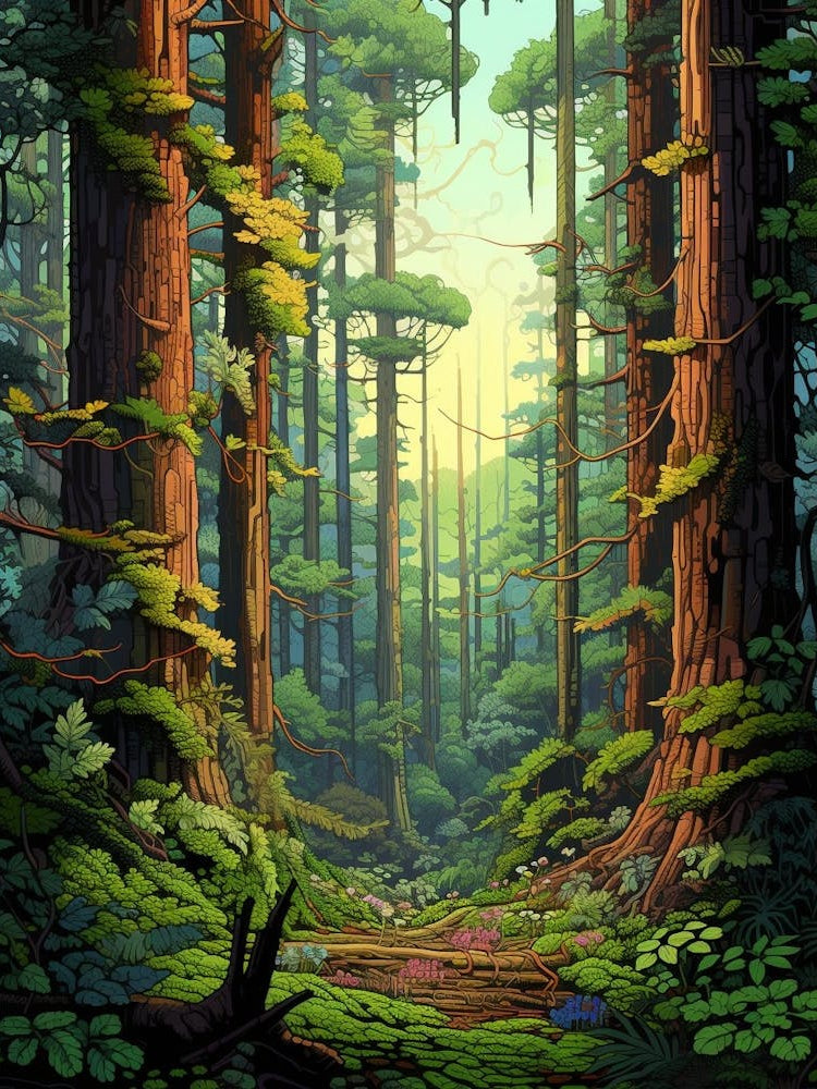 Knysna Forest Pixel Art 1