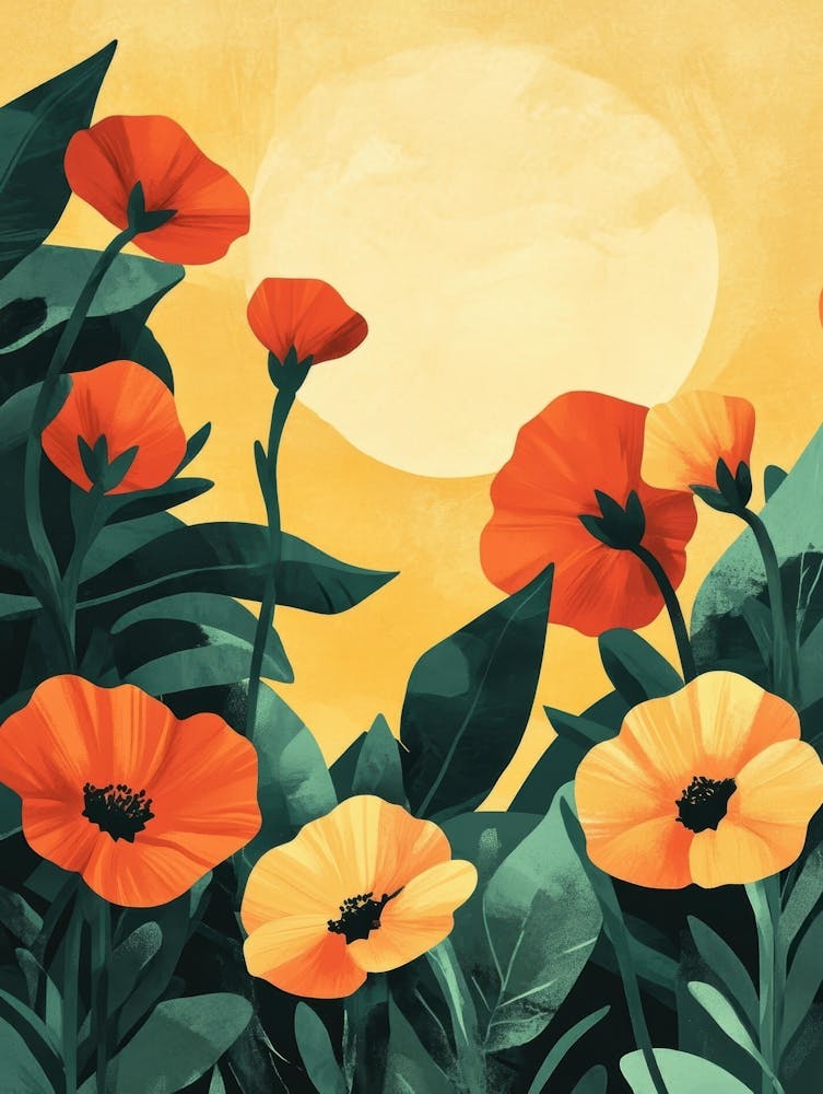 Poppies At Sunset 8