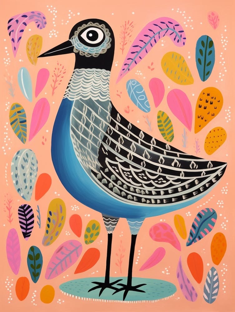 Pink Scandi Grey Plover 3