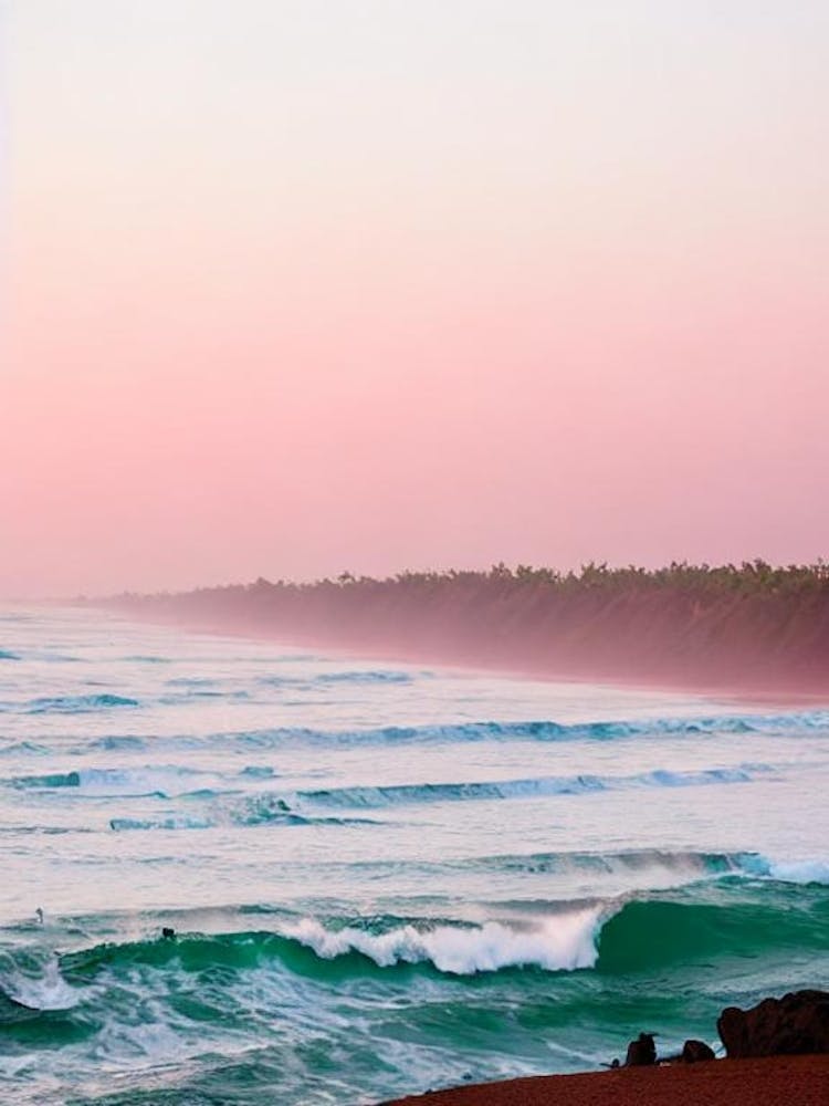Colva Beach, Goa, India Pink Photography 1