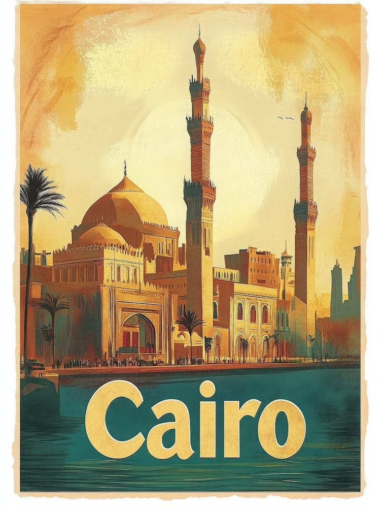 Aihrgdesign Une Affiche de Voyage Mid-Century Moderne pour Cairo Show 911ac76e 8c32 4139 Ad1f 2be1c6ef094e 1