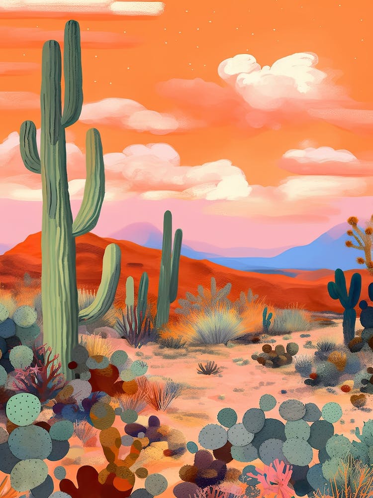 Colourful Desert Illustration 10