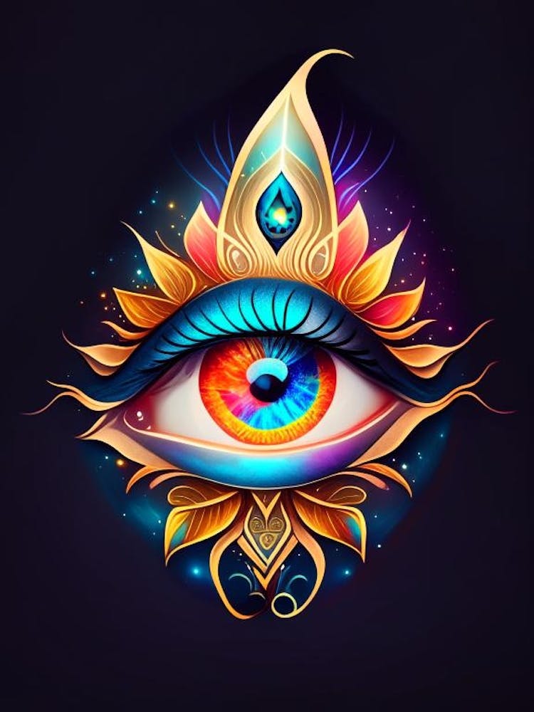 Celestial Eye, Symbol, Third Eye Tattoo 2