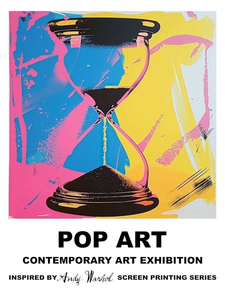 Poster Hourglass Pop Art 4