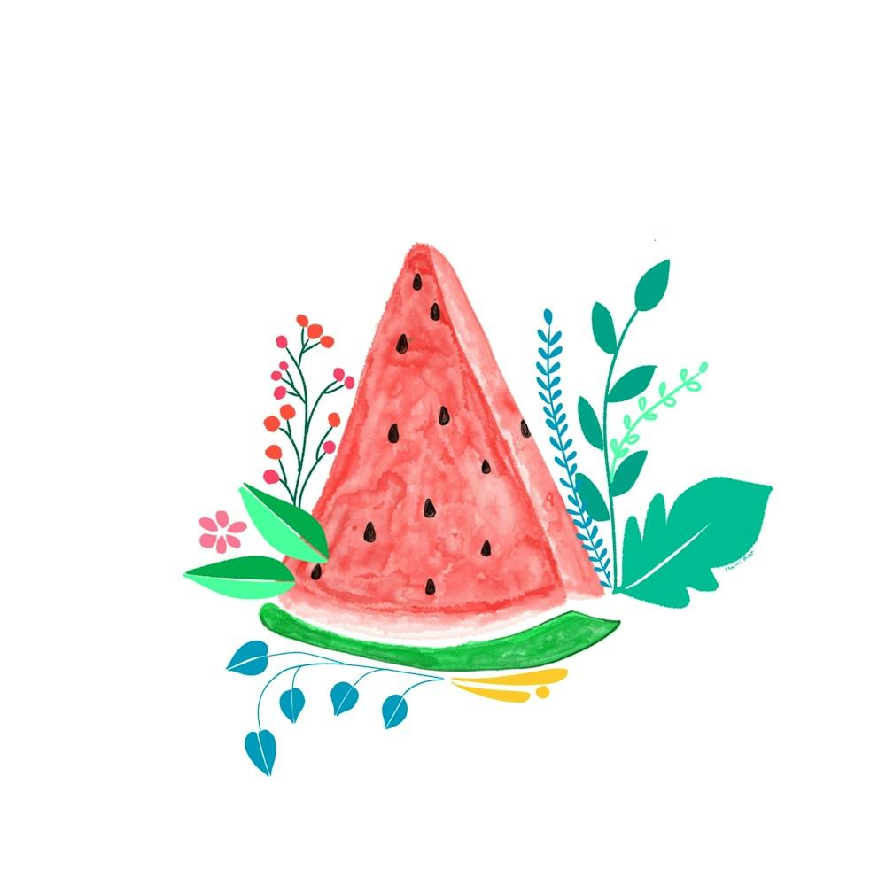 Watermelon Watercolor