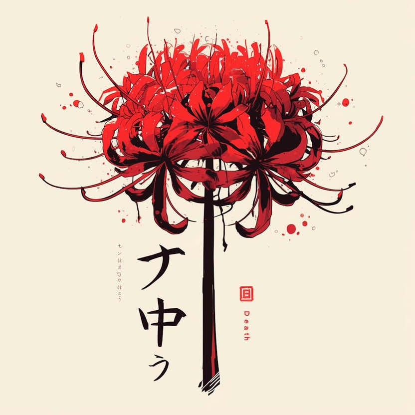 red spider lily illustration "Deadly" Red Spider Lily Art Print by NijiDude26 – Fy!