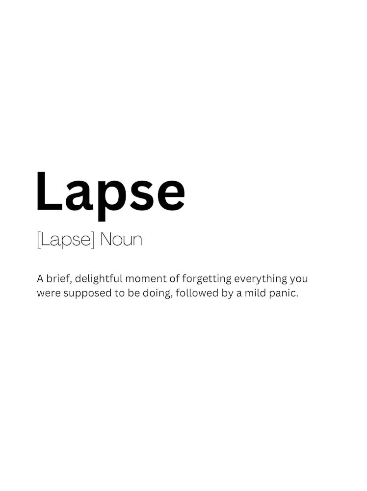 Lapse Definition Meaning