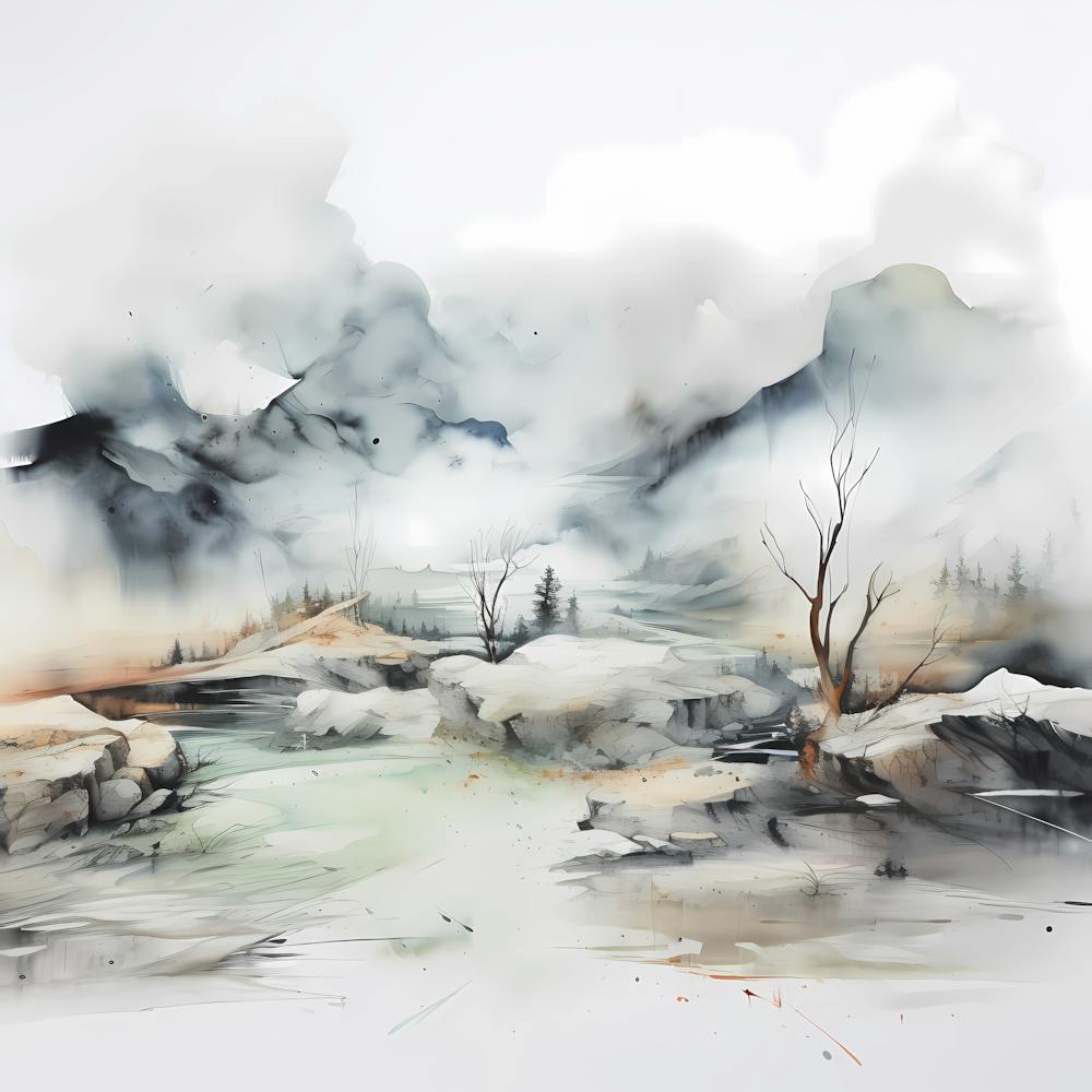 Abstract Blissful Meadows