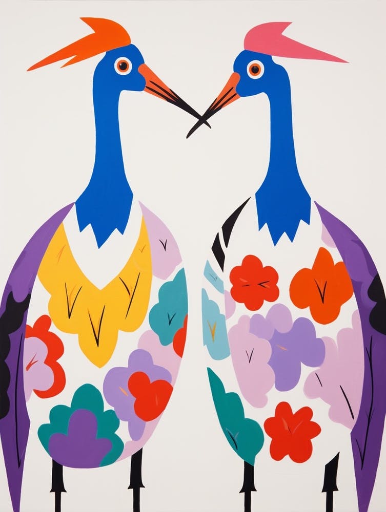 Colourful Kids Animal Art Crane 2