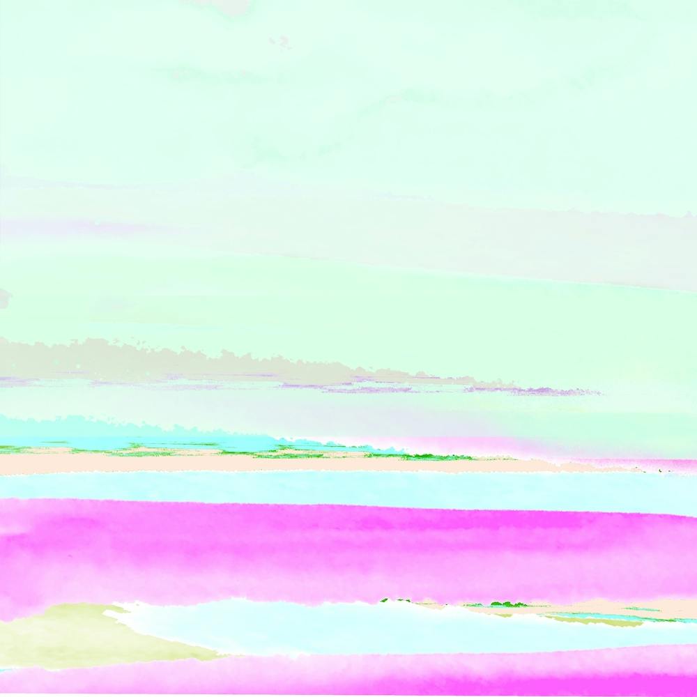 Pink and turquoise water world