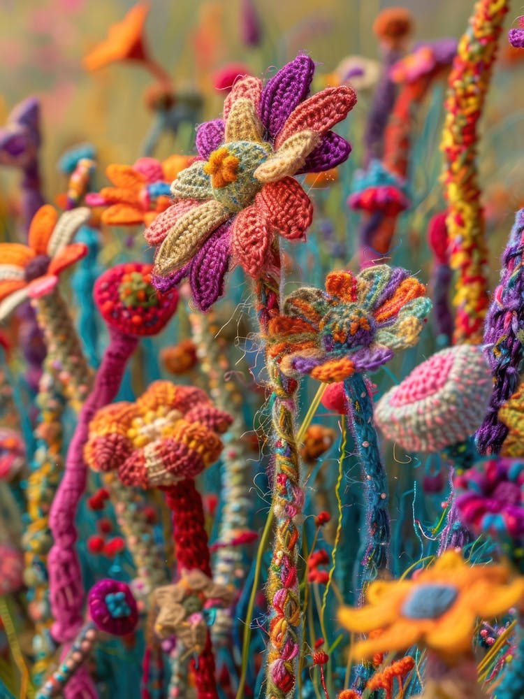 Daisies Knitted In Crochet 9