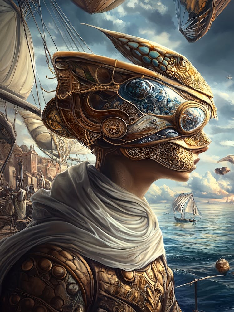 Sailor Sci-Fi Futuristic Portrait