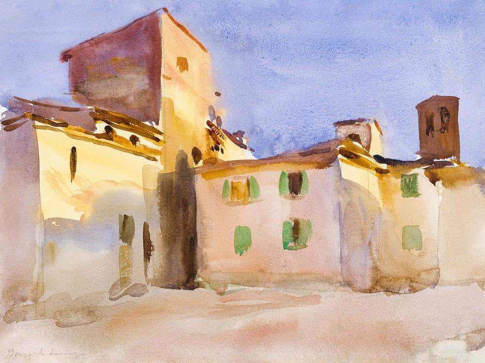 Borgo San Lorenzo Florence, John Singer Sargent