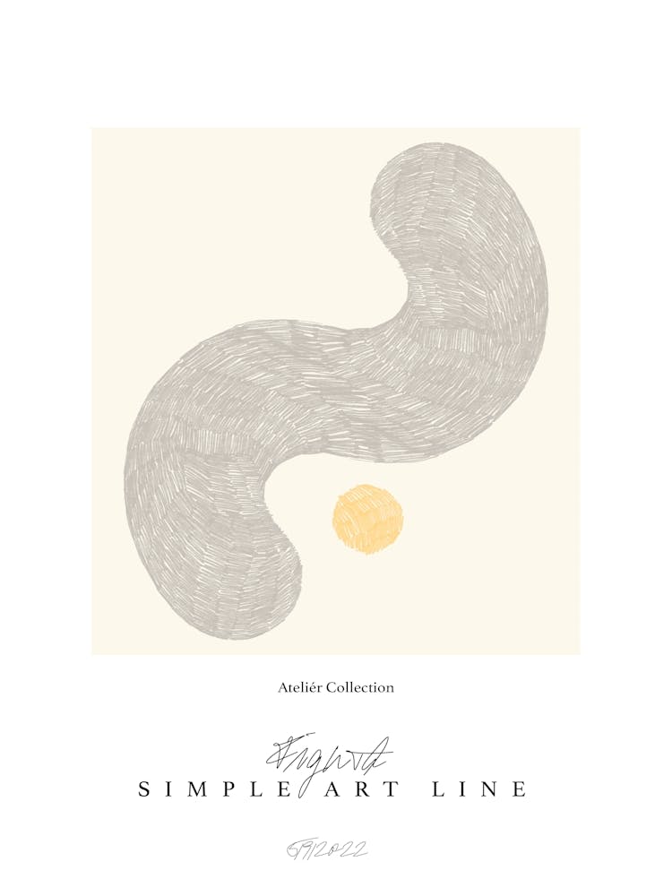 Simple art line no 21
