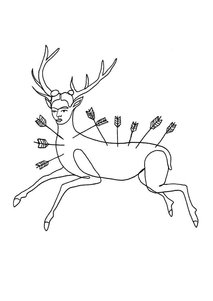Frida Wounded Deer