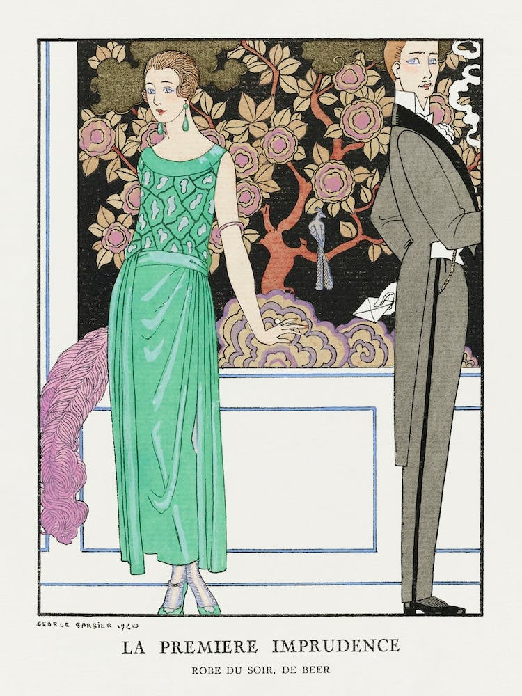 La Premiere Imprudence Robe Du Soir, De Beer (1921), George Barbier