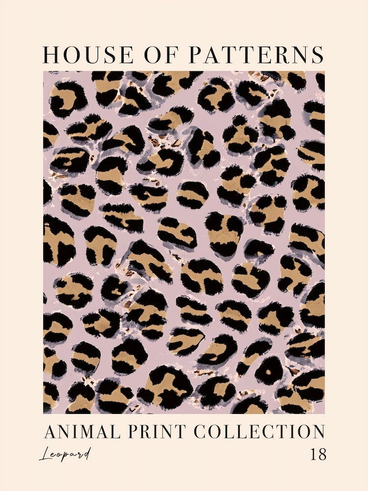 House Of Patterns Leopard Animal Print Pattern 3