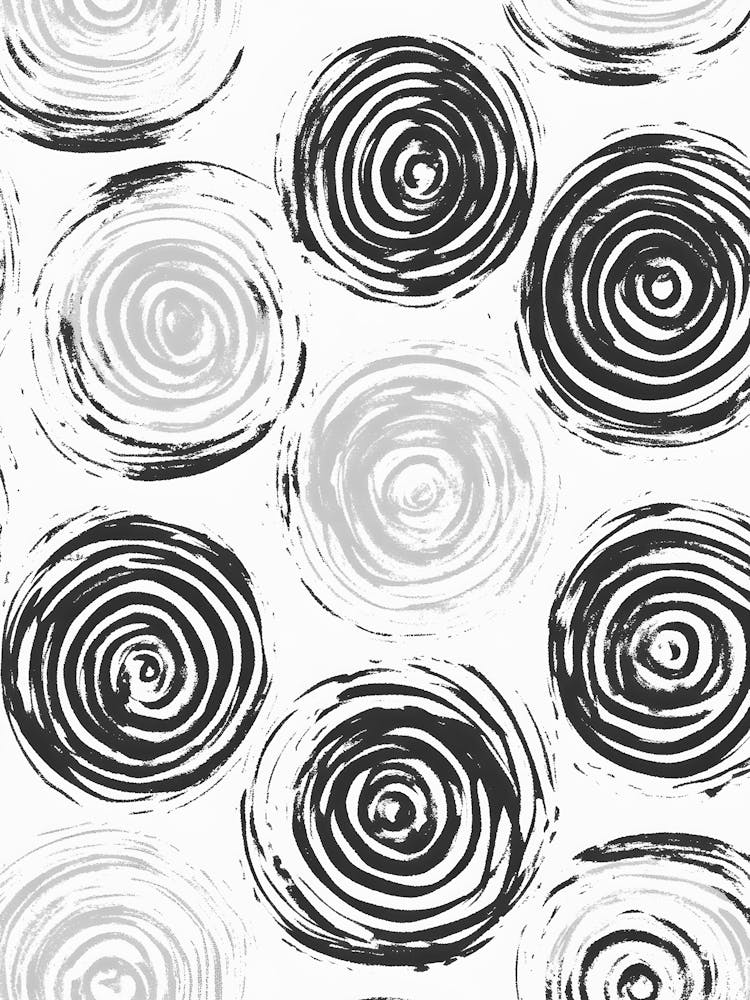 Black And White Swirls