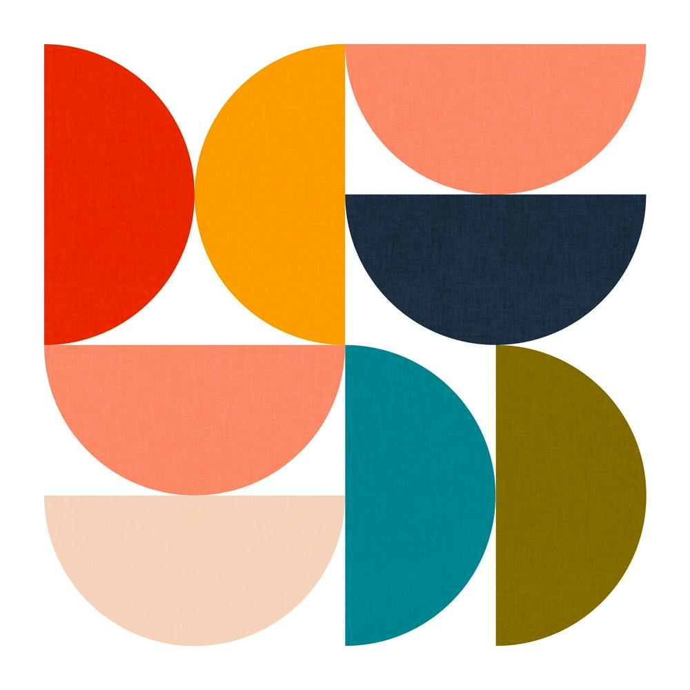 Mid Century Geometric Color Play