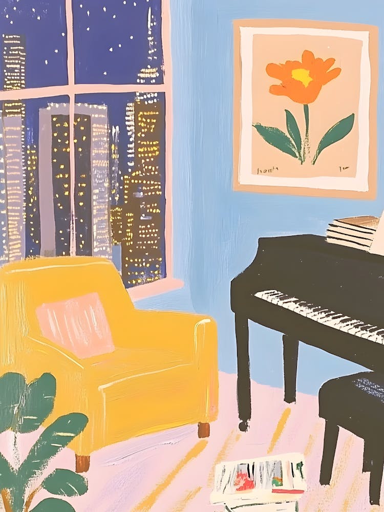 Piano In The Living Room