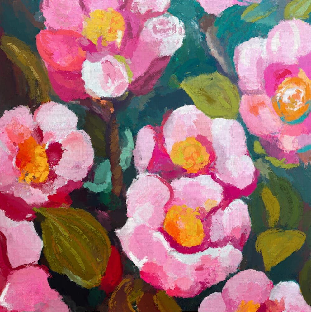 Flowers Gouache Painting
