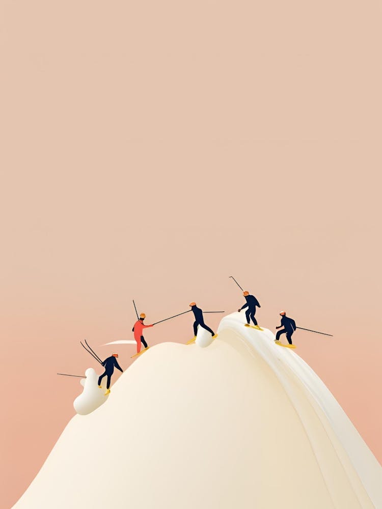 Ice Cream Skiers