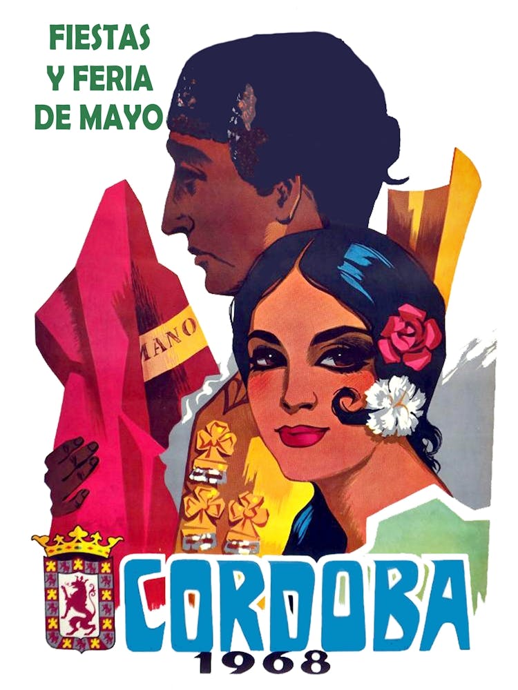Festival In Cordoba, Vintage Travel Poster