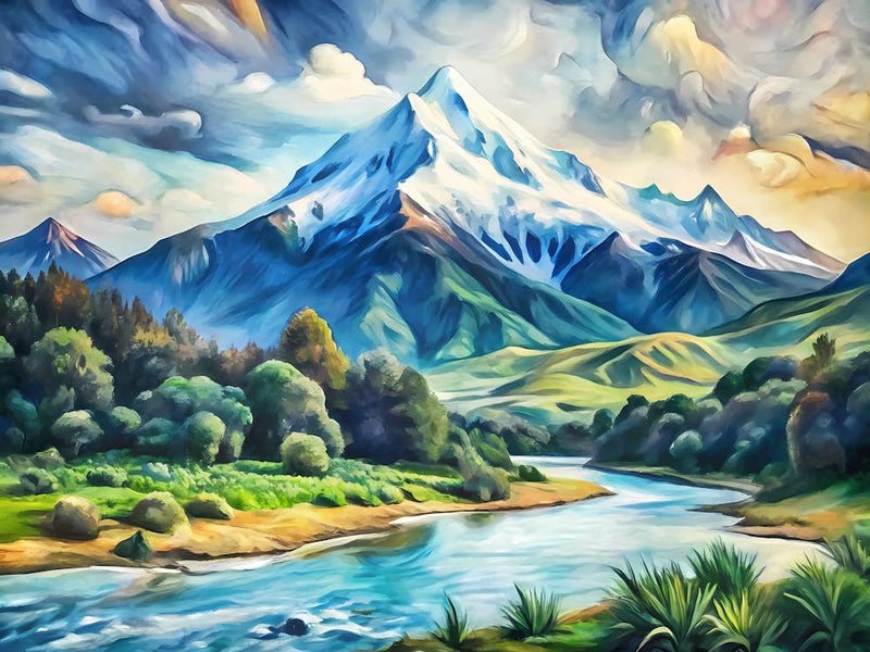 Van Gogh Egmont National Park New Zealand