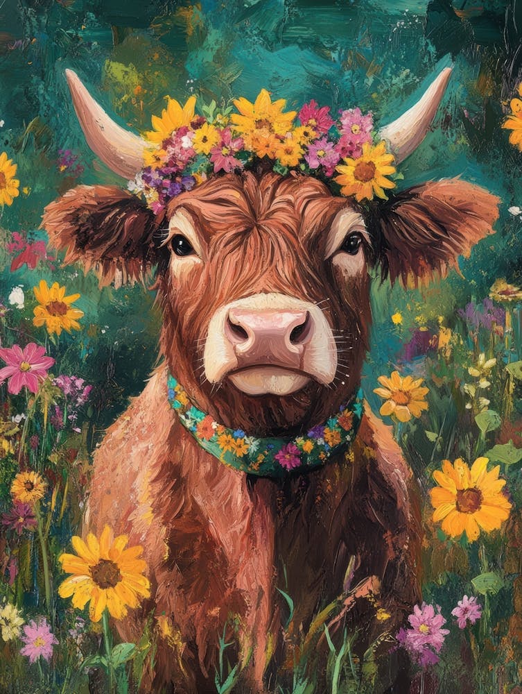 Cow In The Meadow