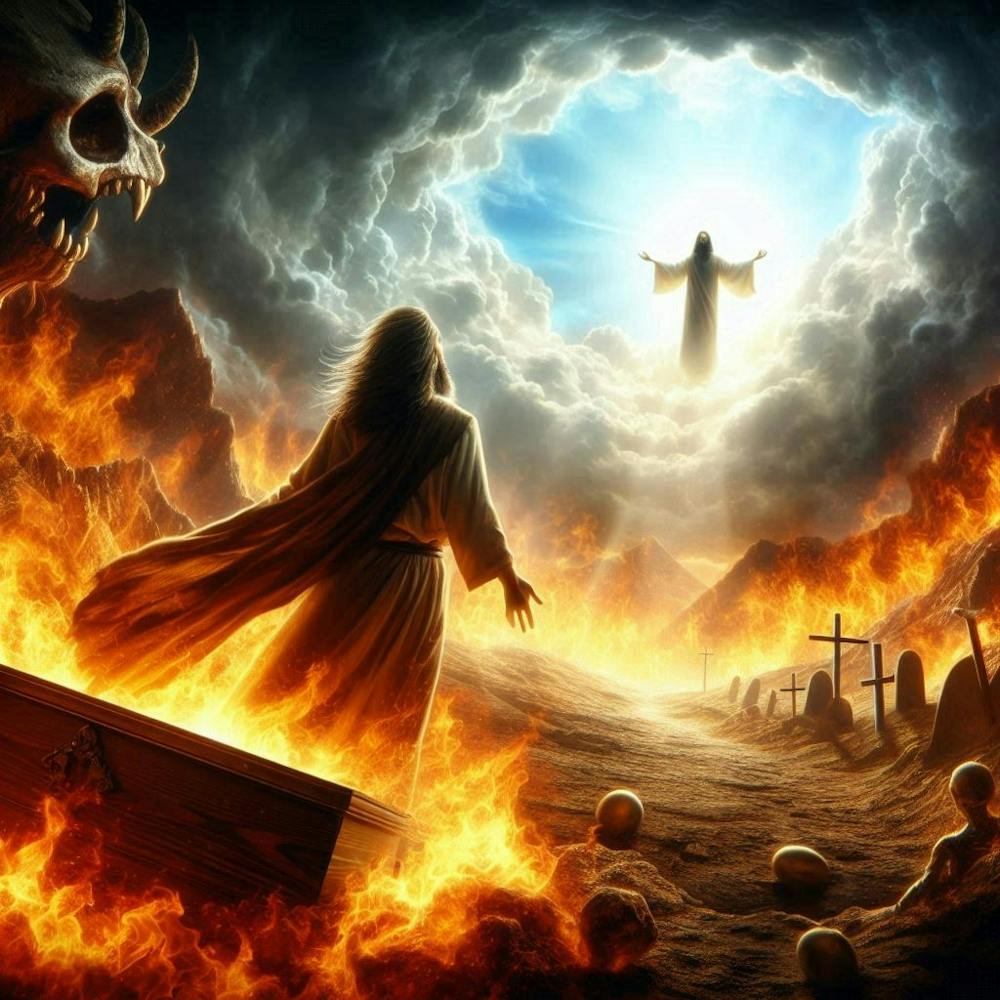 Jesus conquered Hell and the Grave