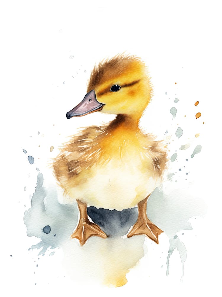 Baby Duckling Watercolour Nursery 3