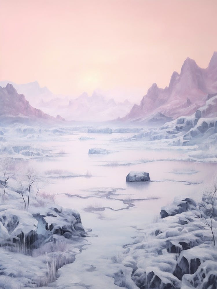 Dreamy Winter Painting Vatnajkull National Park Iceland 4