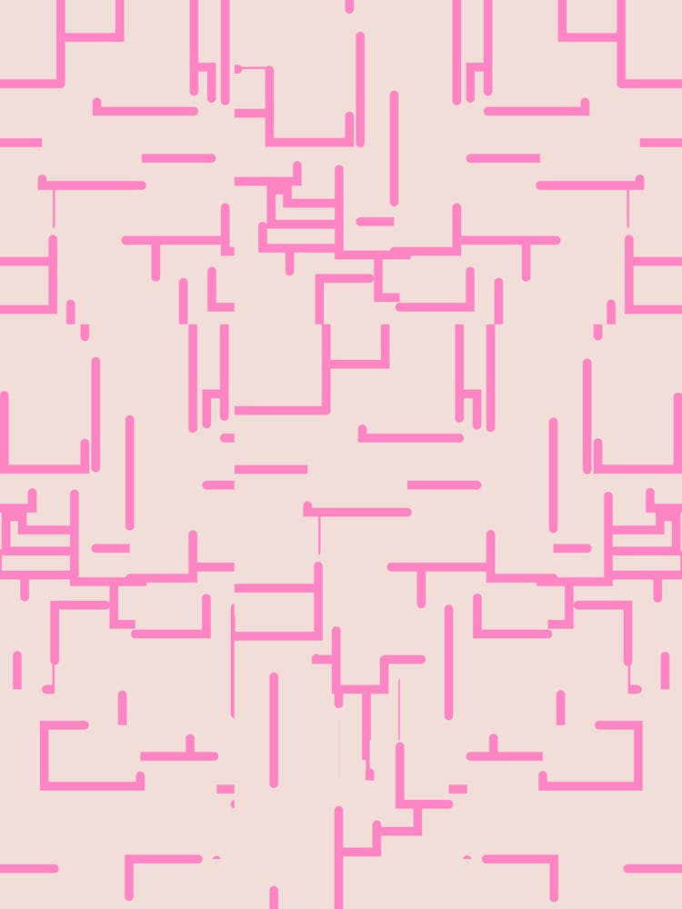 Minimalist Abstract Lines Neutral And Pink