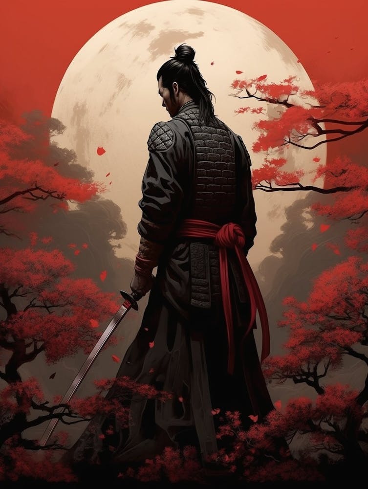 Japanese Samurai Illustration 15