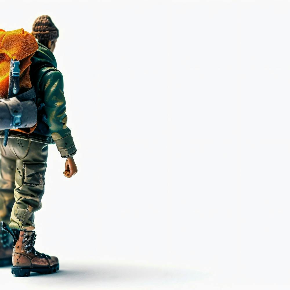 Figure With Backpack