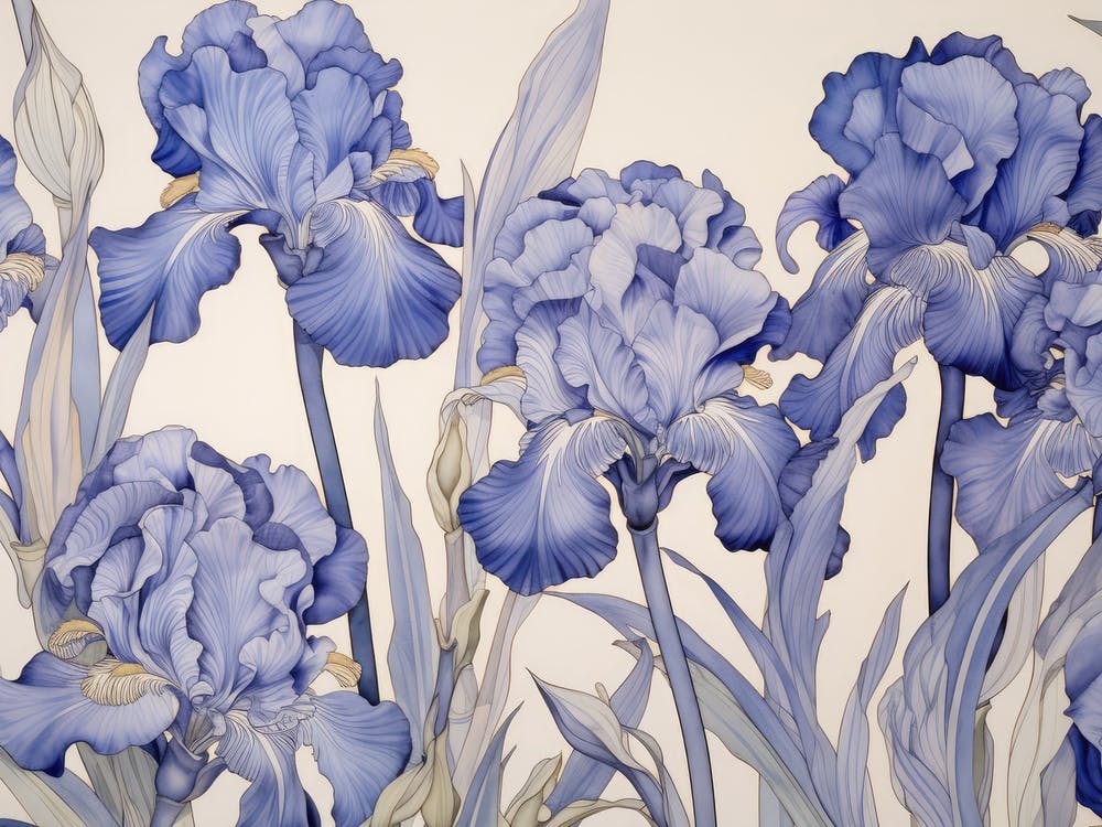 Violet Flower Drawing