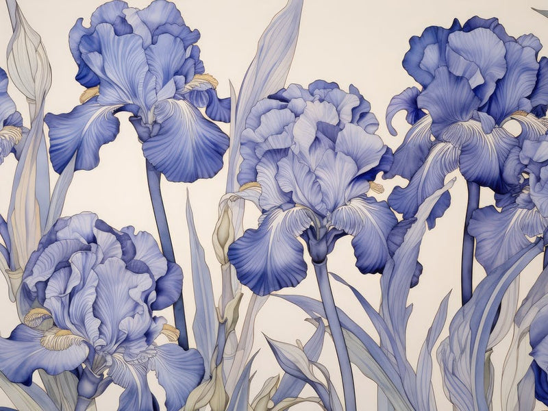 Violette Blume Zeichnung