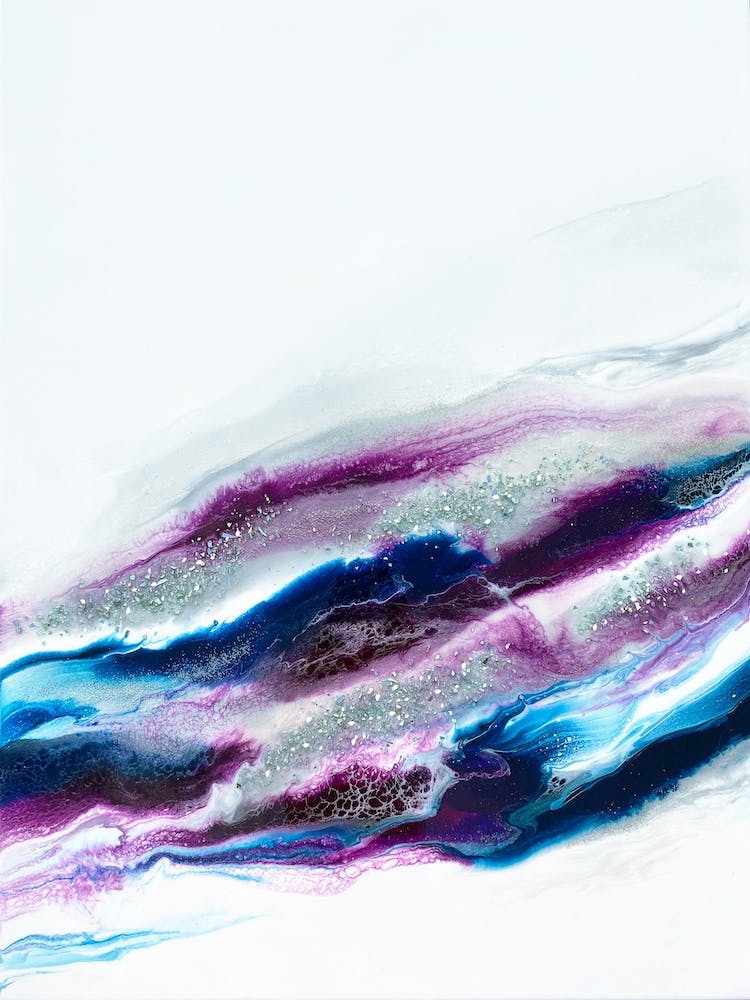 Purple And Blue Sparkles