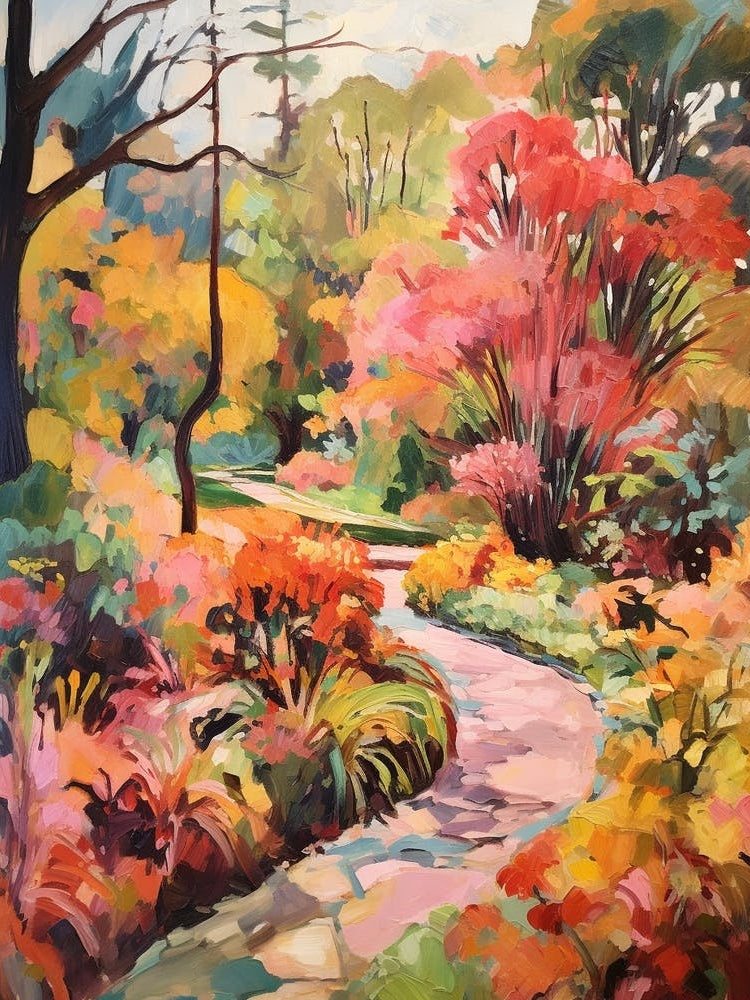 Autumn Gardens Painting Harry P Leu Gardens Usa 4