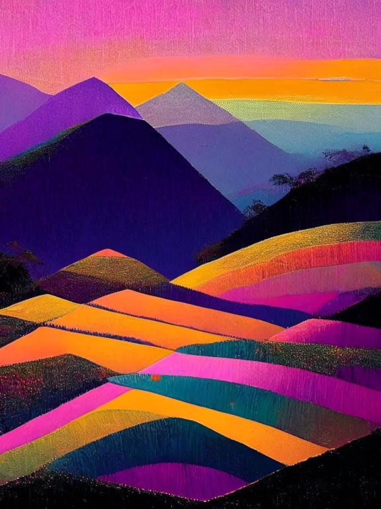 Sunset over the Banaue Rice Terraces