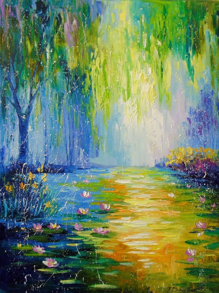 Glare on the pond