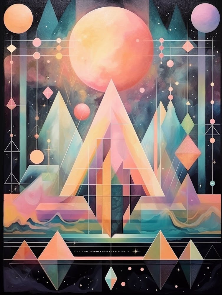 Cosmic Imagery Geometric Abstract 2