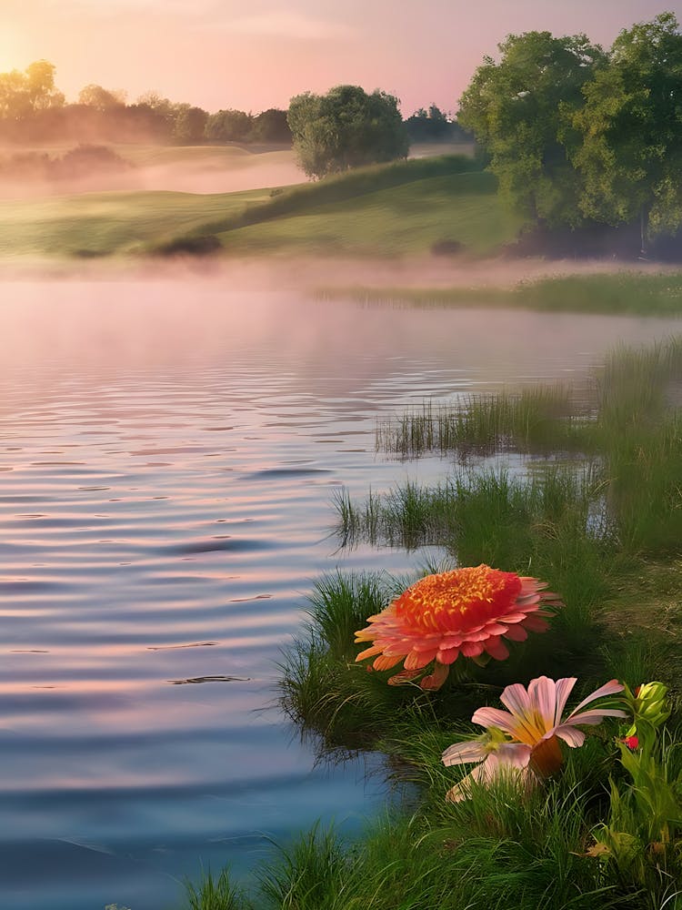 Sunrise In The Countryside