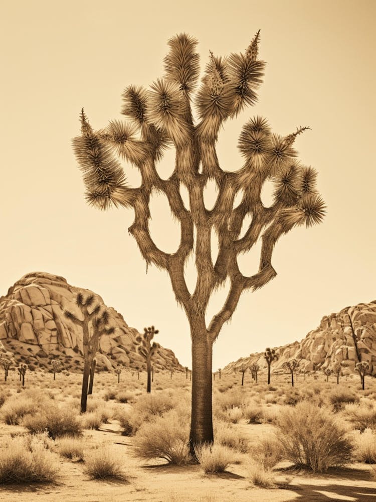 Photographie d'un Joshua Trees dans le désert de Mojave 2