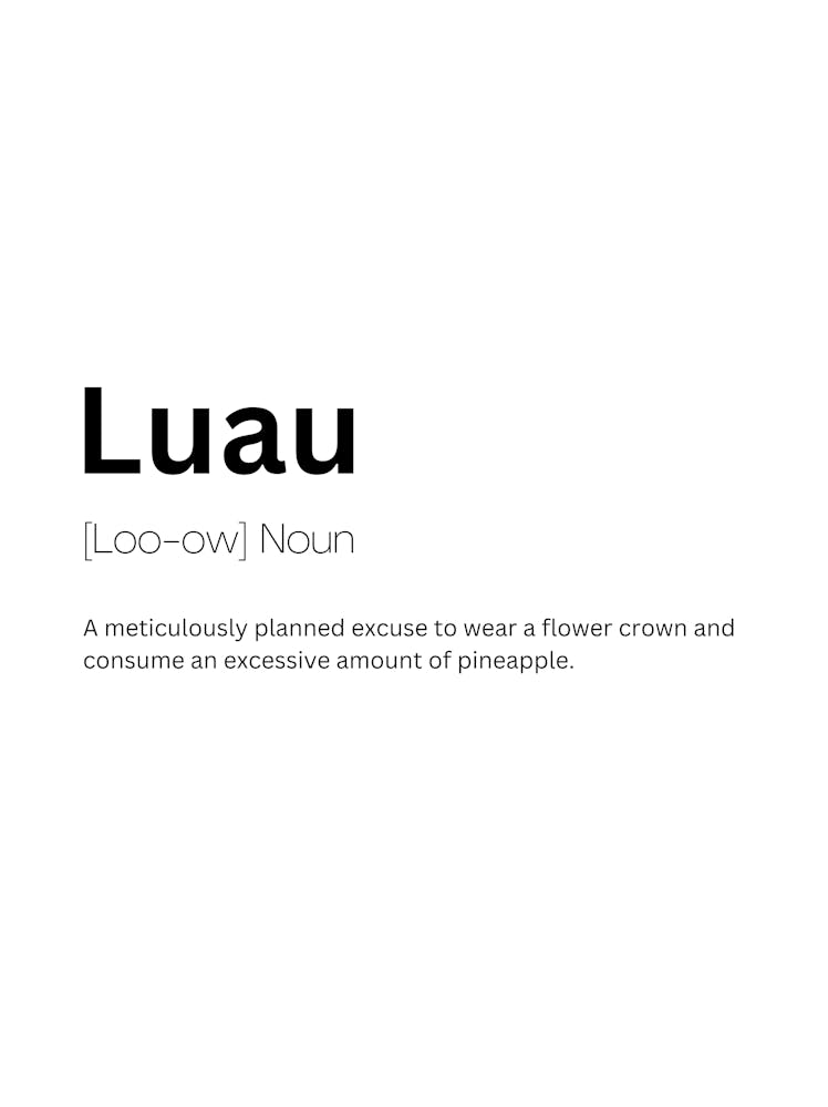 Luau Definition Meaning